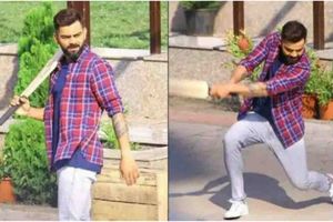 ఇండోర్‌లో కోహ్లీ గల్లీ క్రికెట్‌.. పిల్లలతో కలిసి పరుగులు (వీడియో)