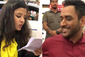 త్రోబాక్ వీడియో.. సాక్షిని టీజ్‌ చేసిన ధోనీ!!