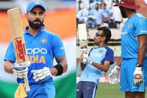 పది కిలోల బ్యాట్‌, 2.5 కిలోల చేయి: చాహల్‌ను ట్రోల్ చేసిన కోహ్లీ