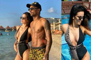 త్రోబాక్ పిక్: బికినీలో నటాషా హాట్ అందాలు ..షర్ట్‌ లేకుండా హార్దిక్!!