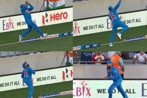 రోహిత్.. నువ్వు నీ క్యాచ్ కేక.. (వీడియో)