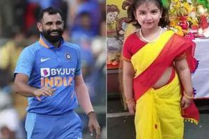 చీరలో షమీ కుమార్తె, చూస్తుంటే ముద్దొస్తున్నావ్ తల్లి అంటూ కామెంట్