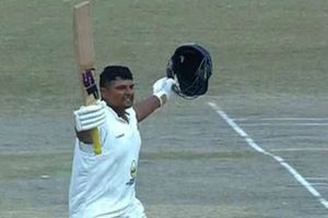 మొన్న ట్రిఫుల్, నిన్న డబుల్, నేడు సెంచరీ.. సర్ఫరాజ్ పరుగుల వరద!!