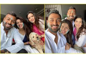 సతీమణులతో పాండ్యా బ్రదర్స్.. సింపుల్‌గా హోలీ సెలెబ్రేషన్స్