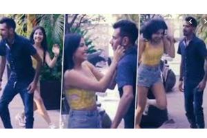 చహల్‌ బుగ్గలు నిమరిన అమ్మాయి.. అంతటితో ఆగకుండా.. (వీడియో)!!