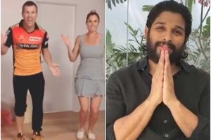 వార్నర్ బుట్ట బొమ్మ డ్యాన్స్‌కు బన్నీ, తమన్ ఫిదా !