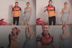 బుట్ట బొమ్మ సాంగ్‌లో అదరగొట్టిన డేవిడ్ వార్నర్ దంపతులు.!