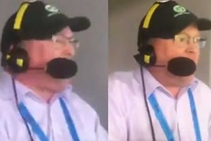 విశ్వవిజేత ఇంగ్లండ్‌ను ఓడించిన ఆనందాన్ని ఆపుకోలేకపోయిన ఐర్లాండ్ కామెంటేటర్!(వీడియో)