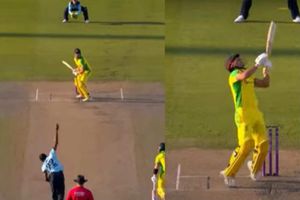 జోఫ్రా ఆర్చ‌ర్ విసిరిన బంతిని ఆడ‌లేక‌.. ఔటైన ఆసీస్ బ్యాట్స్‌మ‌న్‌ ( వీడియో)