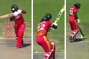 బ్యాట్స్‌మెన్‌కు తృటిలో తప్పిన పెనుప్రమాదం.. బౌన్సర్‌కు రెండు ముక్కలైన హెల్మెట్‌! (వీడియో)