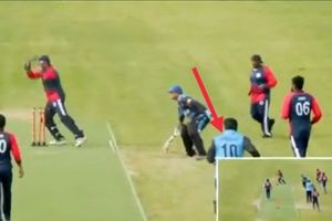 ఇలాంటి ఫినిషింగ్ ఎప్పుడైనా చూశారా? బ్యాట్స్‌మన్ తెలివిని మెచ్చుకోవాల్సిందే! (వీడియో)