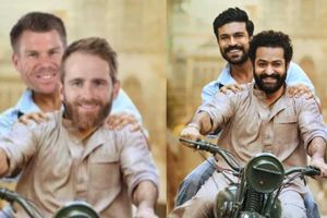 David Warner: ‘ఆర్‌ఆర్ఆర్‌’ను వదల్లేదు.. తారక్‌గా కేన్‌ మామ! హెల్మెట్ ఎక్కడా? అంటూ రషీద్ సెటైర్స్!