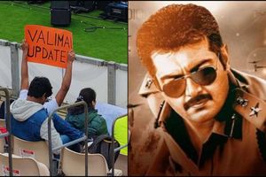 WTC Final 2021: 'వాలిమై' అప్​డేట్ ప్లీజ్.. డబ్ల్యూటీసీ ఫైనల్‌లో అజిత్ అభిమాని గోల!!