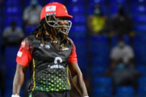 CPL 2021: క్రిస్‌ గేల్.. జిగేల్.. దెబ్బకు విండో అద్దం బద్దలు! (వీడియో)