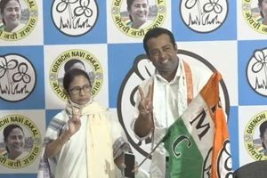 Leander Paes: రాకెట్‌ వదిలి.. టీఎంసీలో చేరిన భారత టెన్నిస్‌ స్టార్‌!!