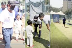 ‘డైపర్ కోహ్లీ’కి సచిన్ స్పెషల్ ట్రైనింగ్ (వీడియో)