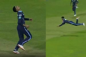 LSG vs GT: శు‌భ్ మన్ గిల్ కళ్లు చెదిరే క్యాచ్.. చూస్తే వావ్ అనాల్సిందే!