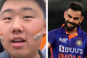 Kohli's Chinese Fan : విరాట్ కోహ్లీ బ్యాటింగ్‌కు ఫిదా.. భారత మాతకు జై కొట్టిన చైనా యువకుడు