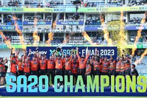 SA20 2023 ఛాంపియన్ మన సన్‌రైజర్స్.. సంతోషంతో చిందేసిన కావ్య పాప! (వీడియో)