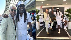 INDvsAUS డబ్ల్యూటీసీ ఫైనల్ చూసేందుకు వచ్చిన స్టార్ క్రికెటర్లు.. కెమెరాకు చిక్కిన ధవన్, గేల్!