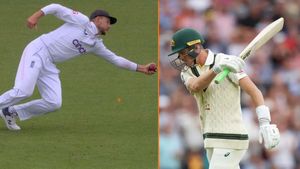 Ashes 2023: జోరూట్ సింగిల్ హ్యాండ్ క్యాచ్.. బిత్తరపోయిన లబుషేన్(వీడియో)