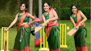 Bhabhi Premier League: చీరకట్టులో క్రికెట్ ఆడిన అందాల భామలు! (వీడియో)