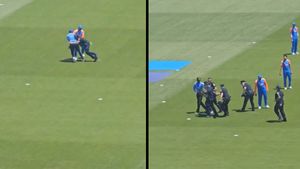 T20 World Cup 2024: మైదానంలోకి దూసుకొచ్చిన రోహిత్ అభిమాని.. చావబాదిన యూఎస్ పోలీసులు!(వీడియో)