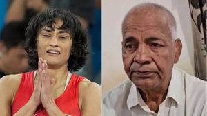 Vinesh Phogat: తన గురువును కలిసిన వినేష్ ఫోగట్..