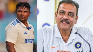 IND vs NZ: సర్ఫరాజ్‌ ఖాన్‌కు తాకరాని చోట తాకిన బంతి.. తండ్రయ్యాడులే అన్న రవి శాస్త్రి!(వీడియో)