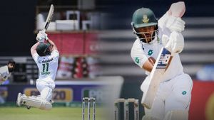 పొట్టోడే కానీ గట్టోడు.. గాల్లోకి ఎగిరి సిక్సర్ కొట్టిన బవుమా (Video)