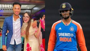 IND VS ENG 1st T20 : అభిషేక్ శర్మ వీరబాదుడు.. ఈ బ్యూటీఫుల్ లేడీనే కారణం!