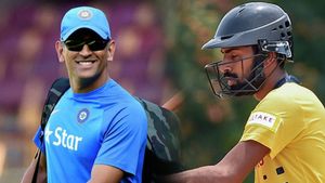 ధోనీ శిష్యుడి ధనాధన్ ఇన్నింగ్స్ - ఒకే ఓవర్ లో 7 ఫోర్లు