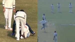 Ranji Trophy: మైదానంలోకి దూసుకొచ్చి కోహ్లీ కాళ్లు మొక్కిన అభిమాని! (వీడియో)