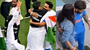 గిల్ తండ్రితో పంత్ డ్యాన్స్ - ఆ ముగ్గురితో అనుష్క శర్మ విన్నింగ్ హగ్ (వీడియో వైరల్)