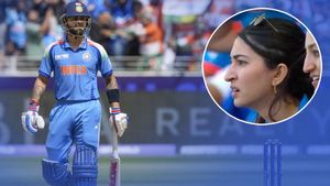 IND VS NZ: 'అరే ఎంట్రా ఇది'.. కోహ్లీ ఔట్‌పై లేడీ ఫ్యాన్ రియాక్షన్ వైరల్