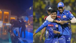 IPL 2025: రోహిత్, తిలక్, సూర్యకుమార్ స్విమ్మింగ్ పూల్‌లోకి విసిరేసిన వ్యక్తి ఎవరు?(వీడియో)