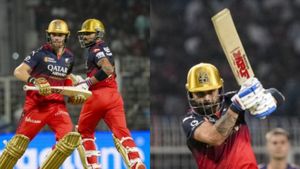 KKR VS RCB: స్పిన్నర్లను వణికిస్తోన్న విరాట్ కోహ్లీ కొత్త షాట్! (వీడియో చూశారా)