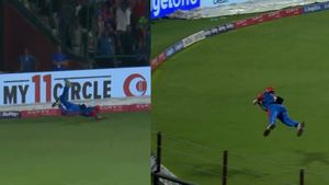 బౌండరీ వద్ద చిరుతలా డైవ్ చేసి కళ్లు చెదిరే క్యాచ్..!(వీడియో)