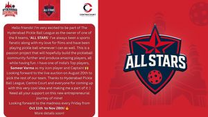 హైదరాబాద్ పికిల్‌బాల్ లీగ్‌లోకి టాలీవుడ్ స్టార్ హీరో ఎంట్రీ!