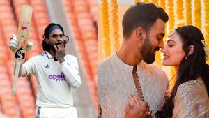 కేఎల్ రాహుల్ సెంచరీ సెలబ్రేషన్‌: అతియా శెట్టి ఎమోషనల్ రియాక్షన్!