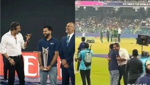 IND vs PAK: పాక్ ఆటగాడిని హగ్ చేసుకున్న రోహిత్ శర్మ.. నెట్టింట విమర్శలు!
