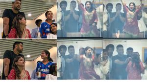 ఒసేయ్.. అది ఔట్ కాదే! సాక్షితో ధోనీ (వీడియో)