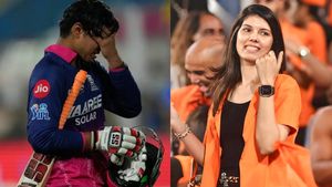 బుడ్డోడు డకౌట్.. గాల్లోకి ఎగిరి గంతేసిన కావ్యపాప! (వీడియో)