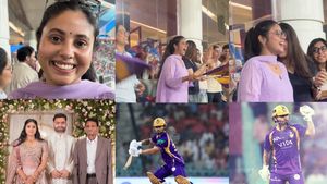 ఈ విజయం ఆయనకు అంకితం.. కన్నీళ్లు పెట్టుకున్న రింకూ సింగ్ భార్య! (వీడియో)
