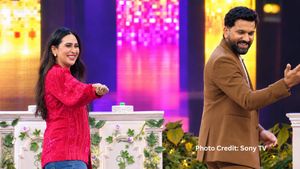బాలీవుడ్ హీరోయిన్‌తో చిందేసిన రోహిత్ శర్మ!(వీడియో)