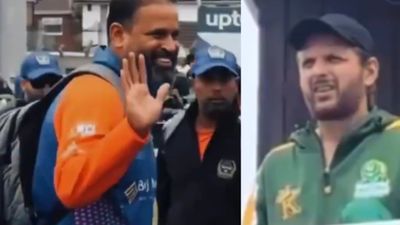 WCL 2025: Video goes Viral as India players leave with Smiles, Shahid Afridi watches from Edgbsaton balcony