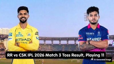 RR vs CSK Toss Report & Playing 11, IPL 2026 Match 3: Rajasthan Royals To Bowl First, Lineups Announced