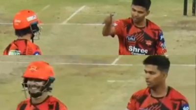  Watch!: Drama at SRH Practice Match as Captain Ishan Kishan and Zeeshan Ansari Lock Horns   