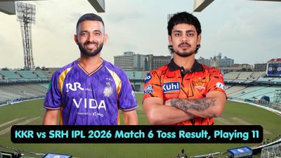 KKR vs SRH Toss Result & Playing 11: KKR to Bowl First, Lineups Announced