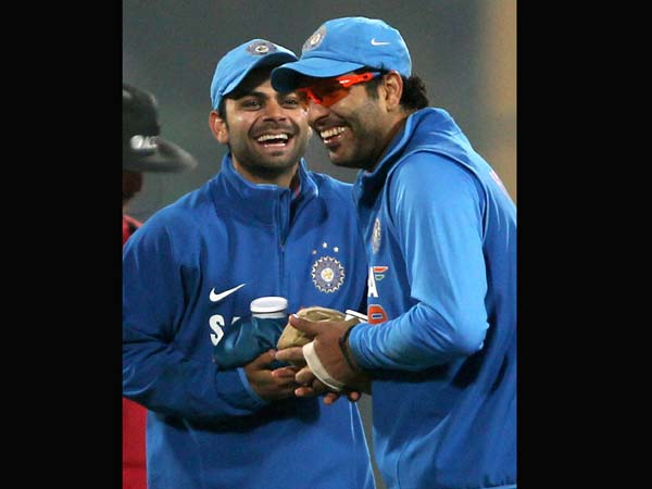 A cozy moment for Kohli-Yuvraj